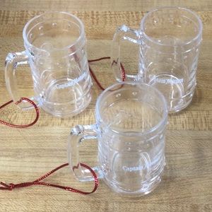 New 3 Captain Morgan Shot Glasses